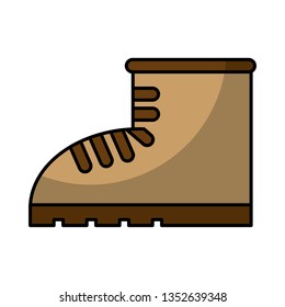 work boot shoe isolated icon