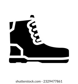 work boots civil engineer glyph icon vector. work boots civil engineer sign. isolated symbol illustration