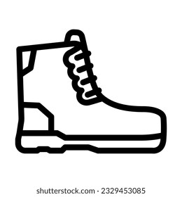 work boots civil engineer line icon vector. work boots civil engineer sign. isolated contour symbol black illustration