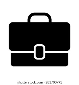 Work briefcase / work briefcase flat vector icon for apps and websites