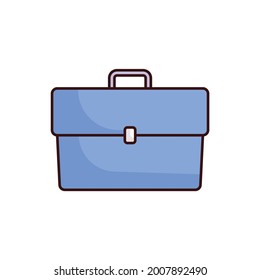 work briefcase icon, baggagge vector illustration