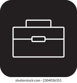 Work Business and office icon with black filled line style. job, manager, leader, workplace, career, employee, worker. Vector illustration