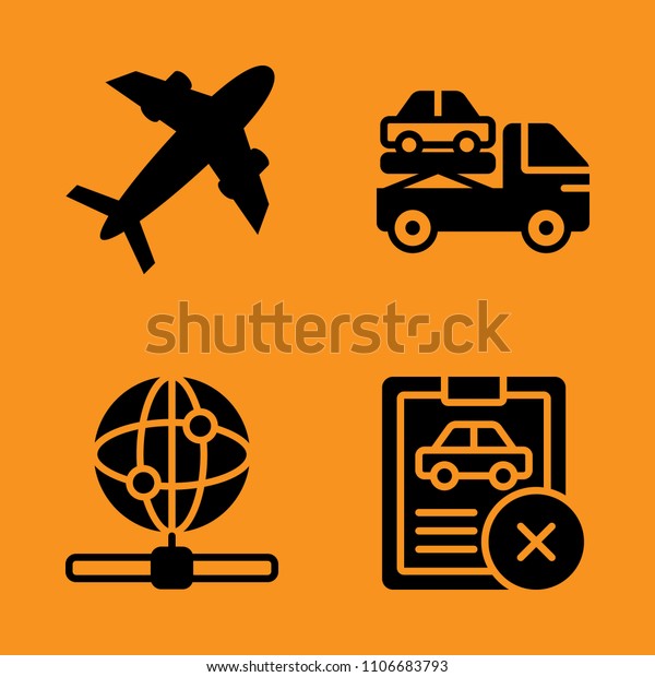 work, business, security and global icons\
set. Vector illustration for web and\
design