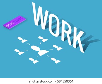 work business vector background. illustration design