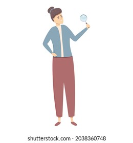 Arbeitskandidaten-Symbol-Cartoon-Vektorgrafik. Interview-Job. Geschäftsbericht