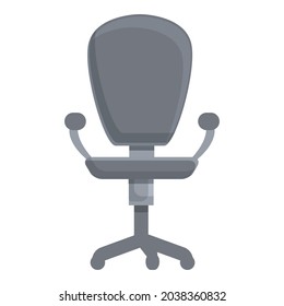 Work chair icon cartoon vector. Office desk. Business seat