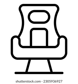 Work chair icon outline vector. Gamer equipment. Home work