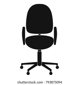 Work chair icon. Simple illustration of work chair vector icon for web.