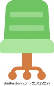 Silla de trabajo, ilustración, vector sobre fondo blanco.