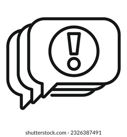 Work chat icon outline vector. Business person. Busy parcel