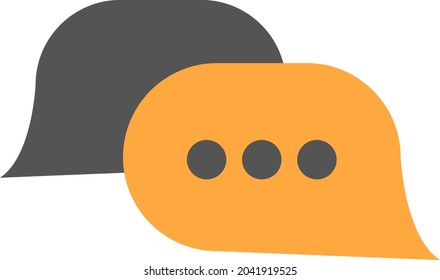 Work chat, illustration, vector, on a white background.
