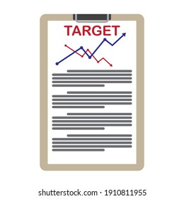 work checklist target icon vector 