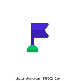 work checkpoint progress icon design. mini flag icon symbol simple clean professional business management concept vector illustration design.