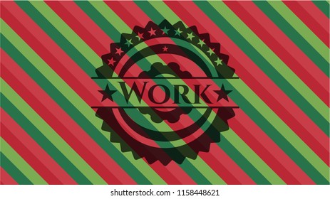 Work christmas badge background.
