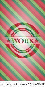 Work christmas badge background.