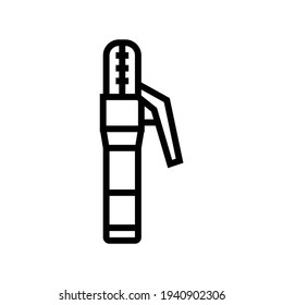 work clamp welding machine line icon vector. work clamp welding machine sign. isolated contour symbol black illustration