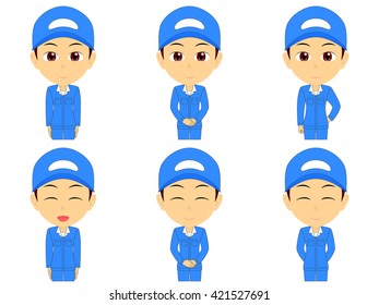 Work clothes man set
