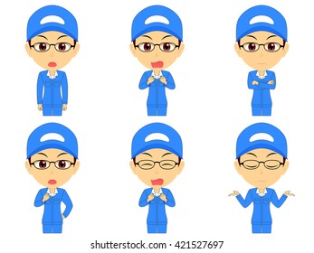 Work clothes man set