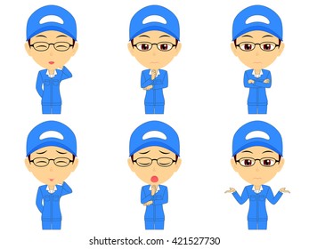 Work clothes man set
