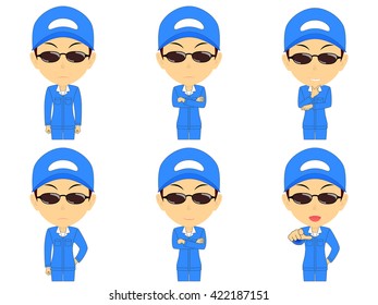 Work clothes man set