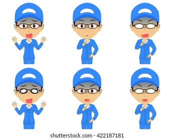 Work clothes man set