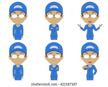 Work clothes man set