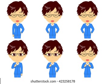 Work clothes man set