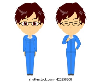Work clothes man set