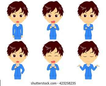 Work clothes man set