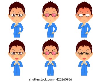 Work clothes man set