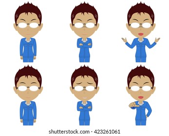 Work clothes man set