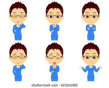 Work clothes man set