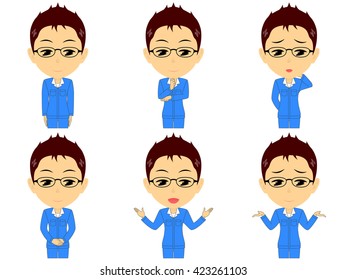 Work clothes man set