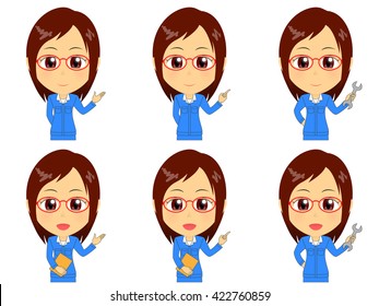 Work clothes woman set