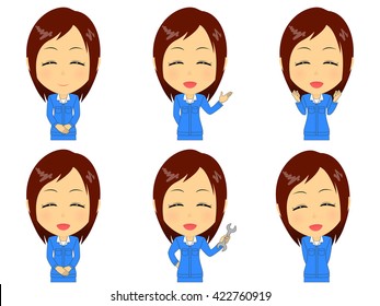 Work clothes woman set