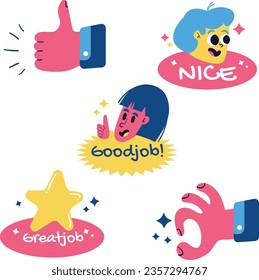 work communication sticker pack emoji