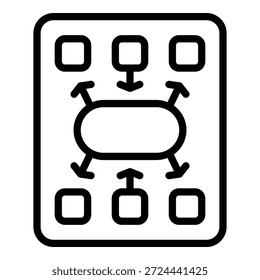 Work concentration icon outline vector. Workplace time. Job control