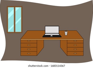 Work concept from home casually