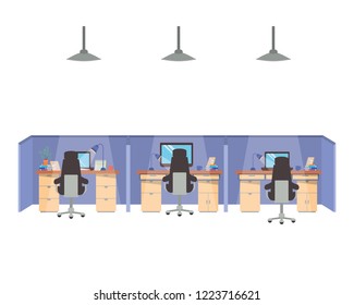Work Cubicles Isolated Icon