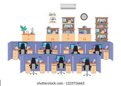 Work Cubicles Isolated Icon