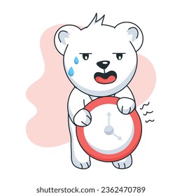 Work deadline stress, premium flat sticker