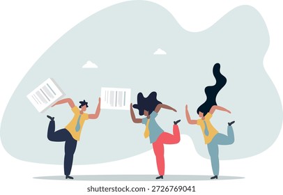 Delegado de trabajo, gerente de distribución de la asignación de trabajo a los compañeros del equipo, asignar tareas, la vida y el empleo de las personas.