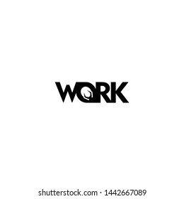 work design logo template - vector image