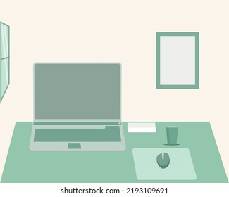 Design-Illustration für den Schreibtisch