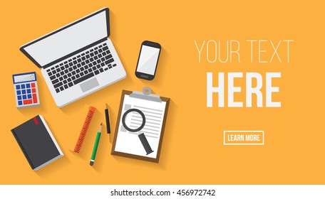 work desktop. stuff on table. mobile work office. modern lifestyle. 