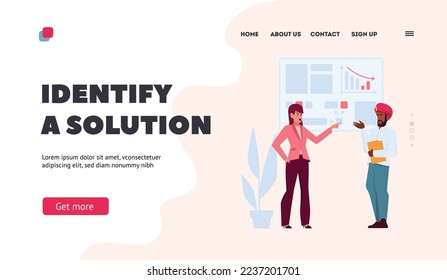 Work Disagreement Landing Page Template. Angry Business Employees Fight in Office. Male Female Characters Quarrel and Arguing, Conflict between Colleagues, Fighting. Cartoon People Vector Illustration