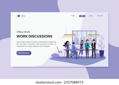 Página Inicio del Trabajador de Office Discusiones de trabajo