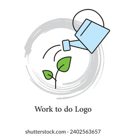 Work to do Icon - Work to do Logo for Educational books 
