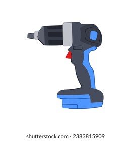 work drill cartoon. industry construction, industrial tool, technology repair work drill sign. isolated symbol vector illustration