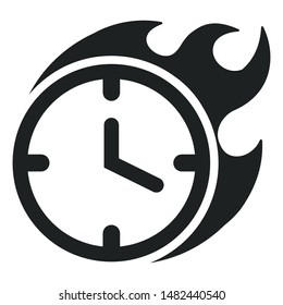 Work efficiency flat vector icon